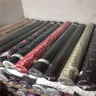 High quantity polyester printed taffeta fabric woven textile material stocklot fabric in china factory price02