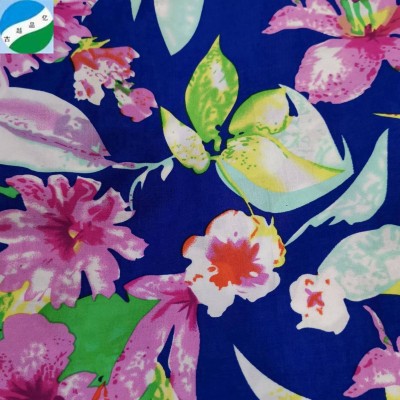 China Textile High Quality Woven 100% Cotton Spandex Poplin Printed Stock Lots Fabric For Garment